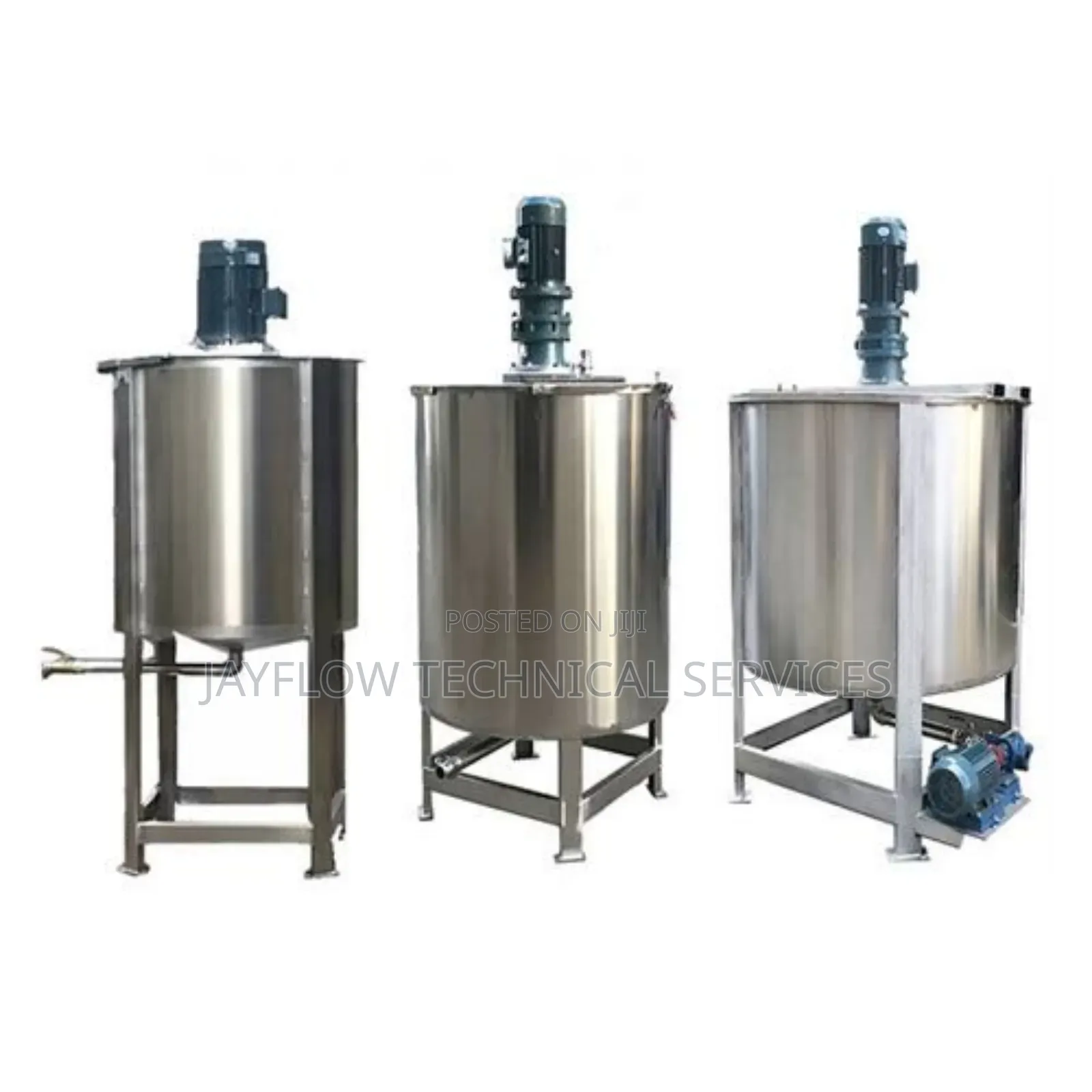 Detergent Mixing Tank With Adjustable Geared Motor