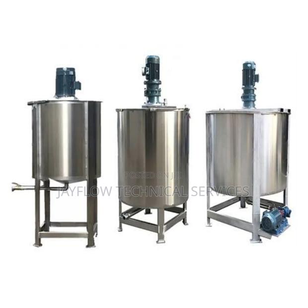 Detergent Mixing Tank With Adjustable Geared Motor - main view