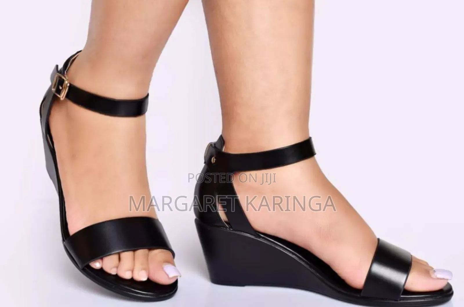 Black Classy Open Shoes