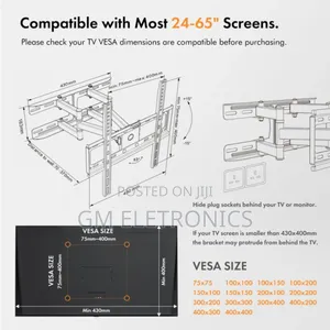 24-65 Inch Cantilever Tv Bracket(Full-motion)