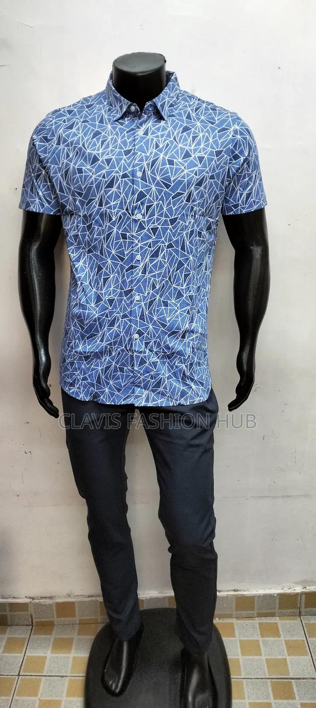 Blue Decorated Men Shirts-Casual - thumbnail 2