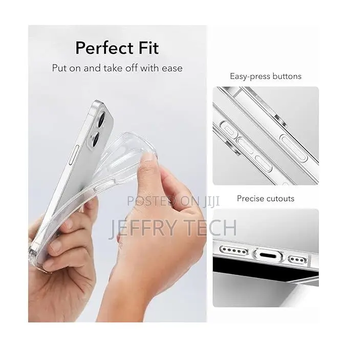 Soft Back Silicone Clear Case Hd Tpu for Apple iPhone 13