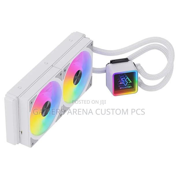 Snowman 240mm Argb Aio Radiator Liquid Cpu Cooler. (White) - main view