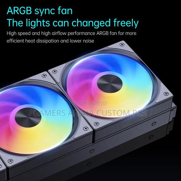 Snowman 240mm Argb Aio Radiator Liquid Cpu Cooler. (White) - thumbnail 2