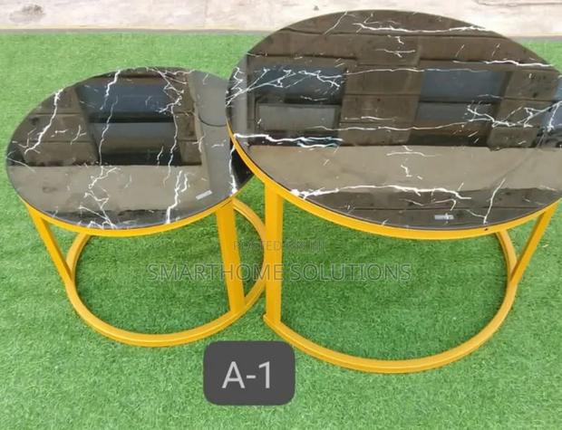 Marble Nesting Coffee Table (Glass Effect) A-o1m