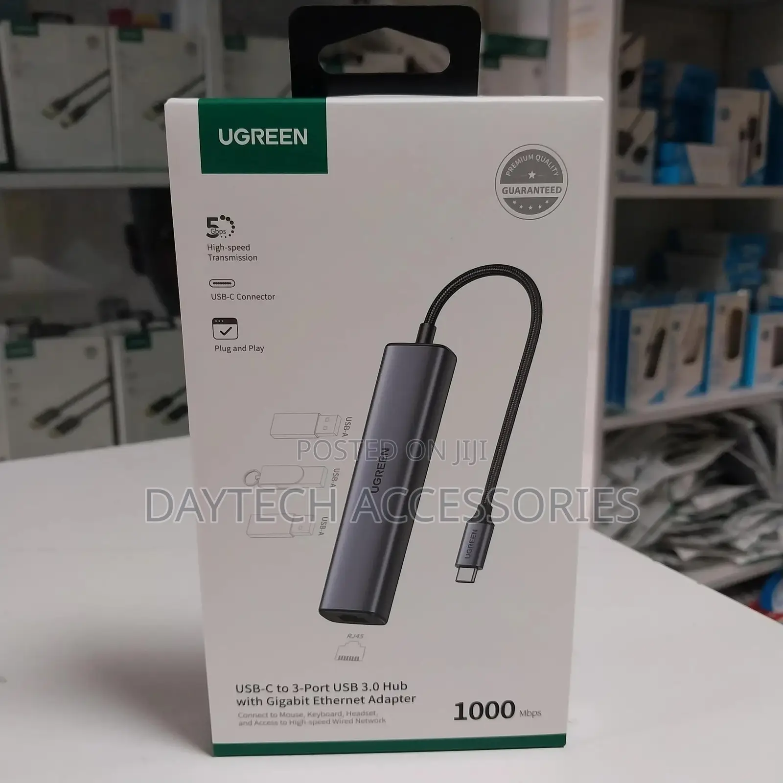 Ugreen Usb C to Ethernet Adapter 4 in 1 Usb C Hub Ethernet