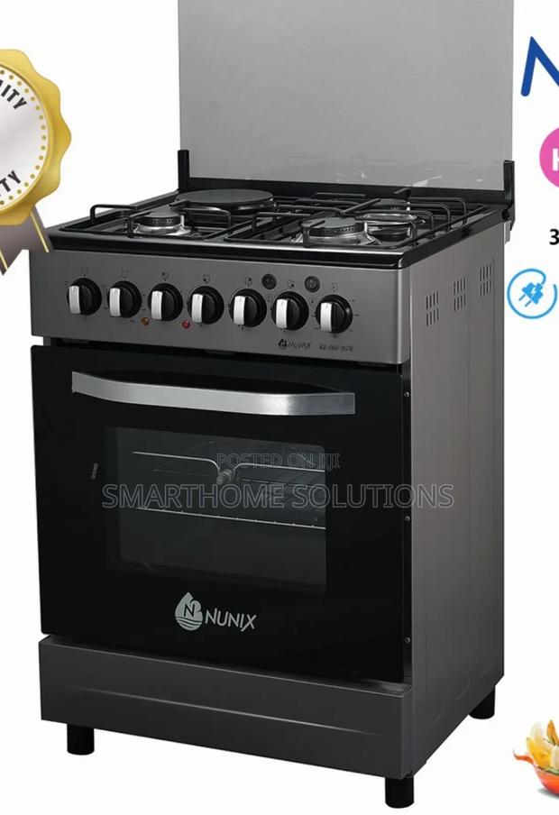 Nunix 60×60 3+1 Free Standing Cooker Plus Electric Oven N/3g