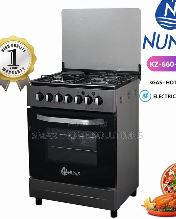 Nunix 60×60 3+1 Standing Cooker With Electric Oven N/3g
