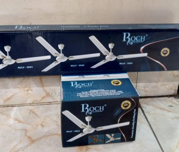 White Roch 56 Inches Rotating Ceiling Fan R/Ch - main view