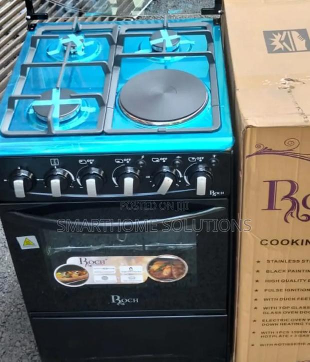 50*55 Roch 3+1 Jet Standing Cooker With Electric Oven R/H