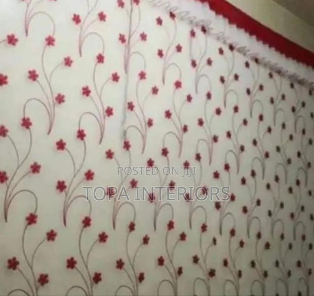 Flowered Wall Sheer Curtains for House Decoration