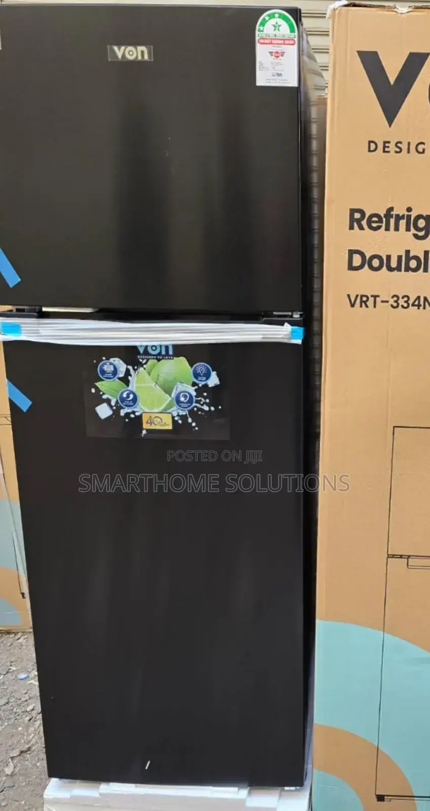 Von 334 Litres Nofrost Double Door Refrigerator v/334l