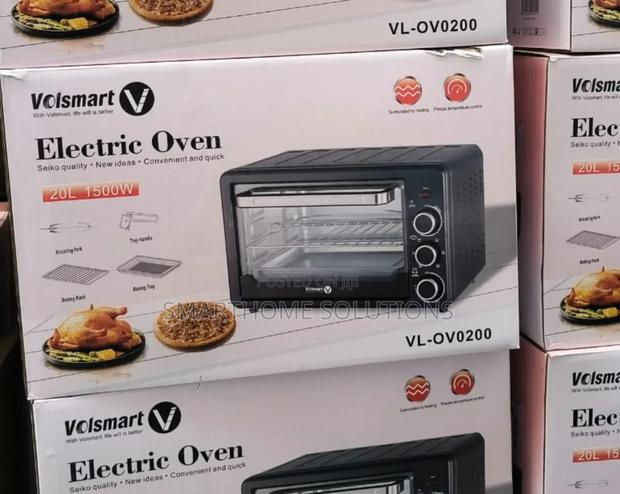 Black 20 Litres Volsmart Electric Oven Vl-O20l
