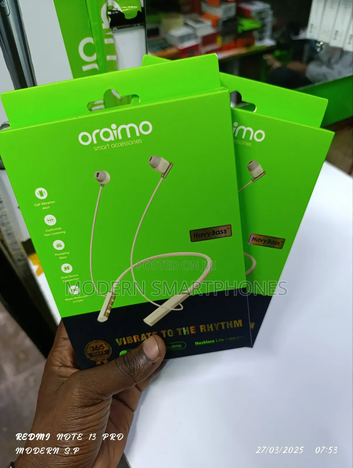 Oraimo Necklace Lite Bluetooth Wireless Headphones