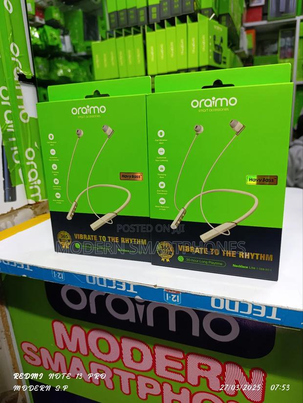 Oraimo Necklace Lite Bluetooth Wireless Headphones - thumbnail 4