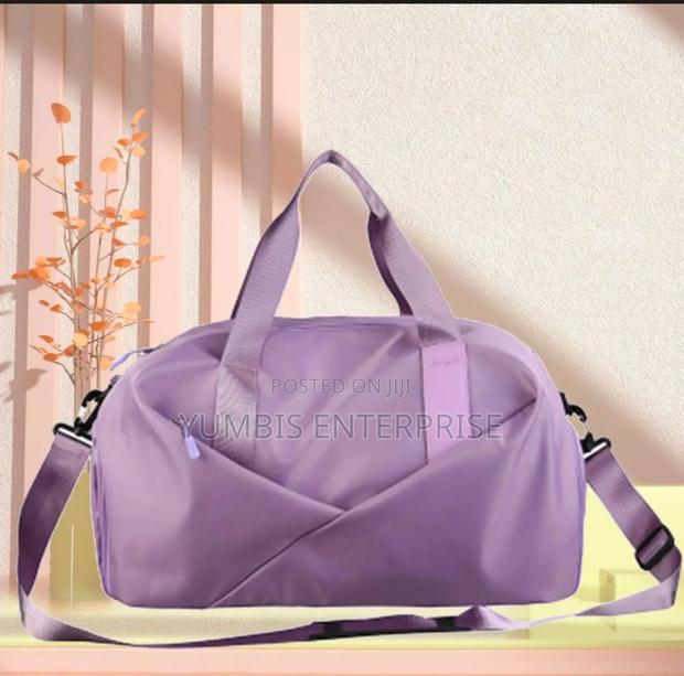Purple Quality Waterproof Gym Bag With A Shoe Compartment