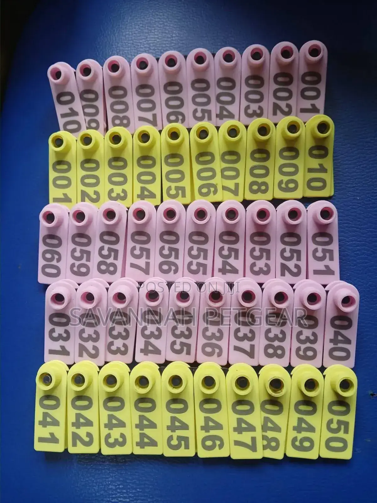 Numbered Cow, Goat, Sheep, Pig, Camel Ear Tags