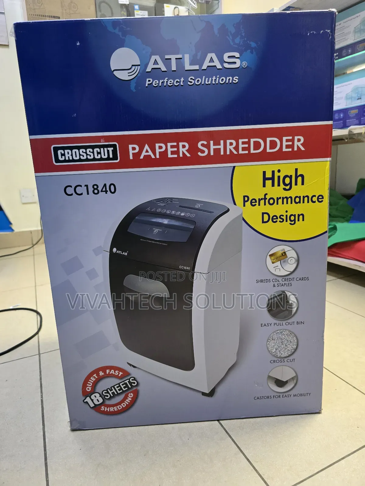 Atlas Cc1840 18 Sheets Paper Shredder -Atlas Cc1840 Shredder