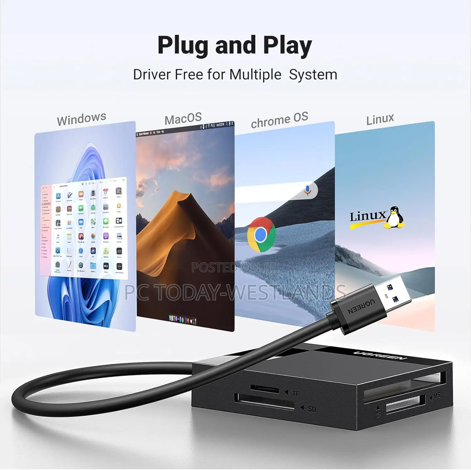 Ugreen Sd Card Reader Usb 3.0 Card Hub Adapter 5gbps