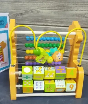 Wooden Abacus- Rack Around Beads