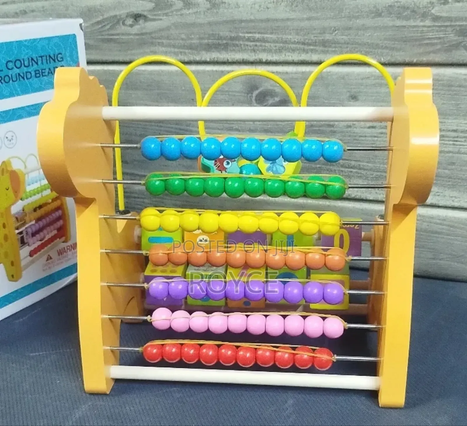 Wooden Abacus- Rack Around Beads