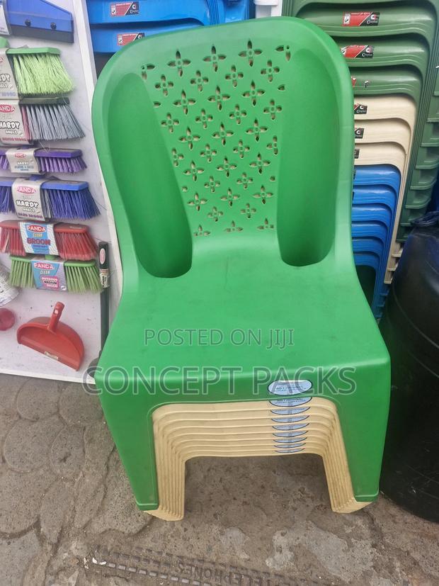 Armless Hope Plastic Chairs. - main view