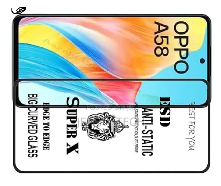 Anti-Static Tempered Glass Edge to Edge for Oppo A58