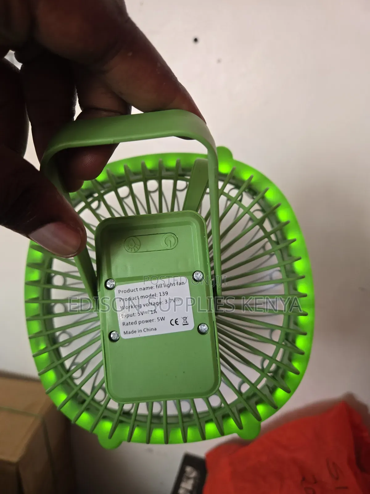 Desk Fans With Night Light Fill Light Fan Cooling Air Lamp
