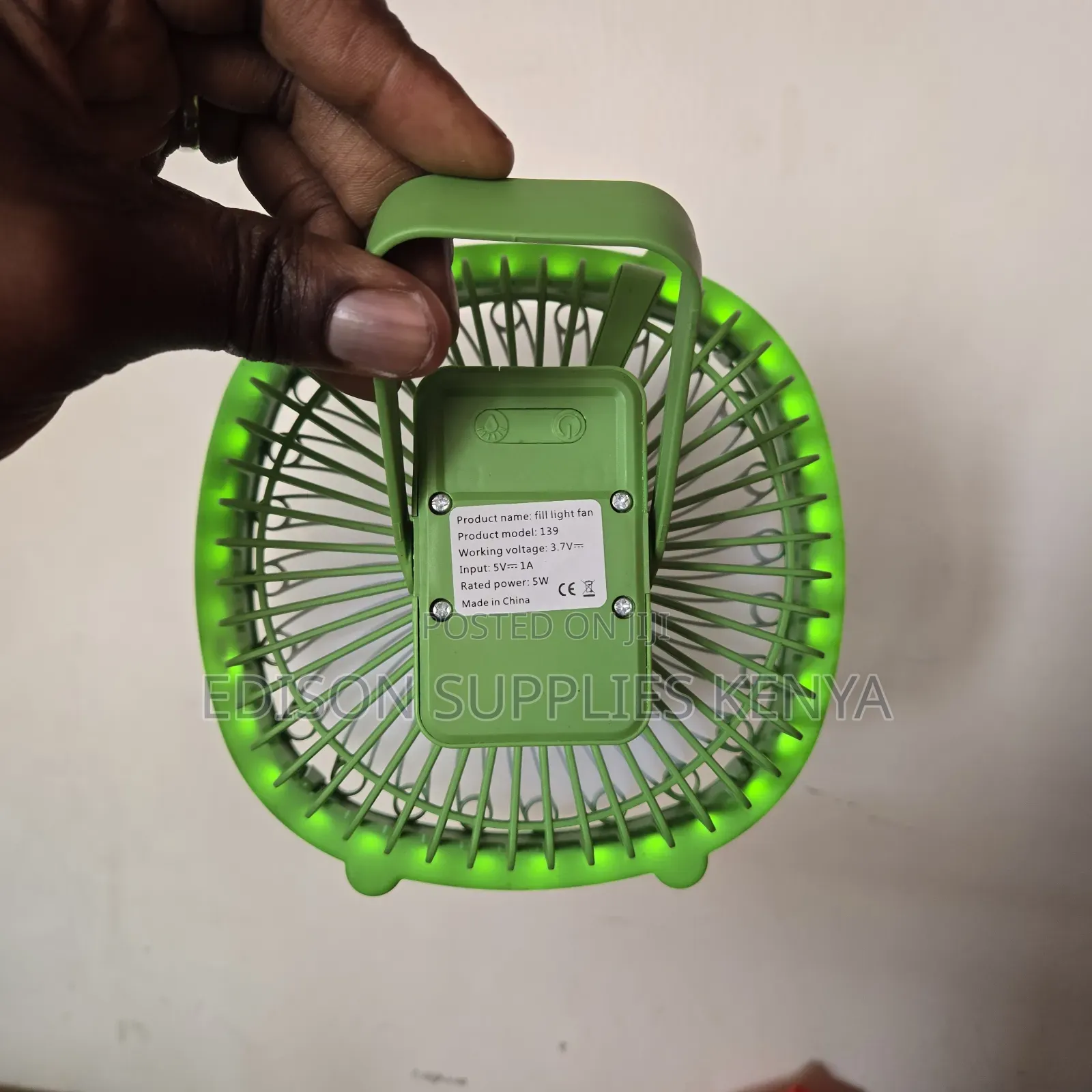 Desk Fans With Night Light Fill Light Fan Cooling Air Lamp