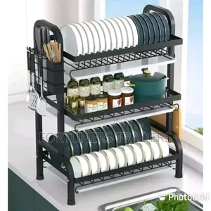 Dishrack 3layer Heavy Duty With Cutlery Holder.
