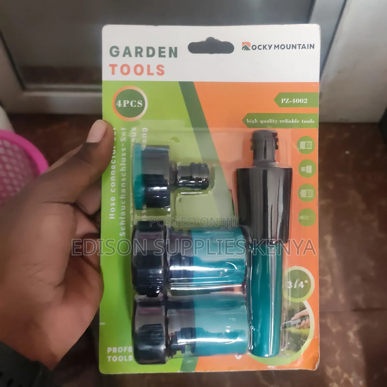 3/4'' Inch Hose Connectors Set Hose Pipe Spray Gun Nozzle