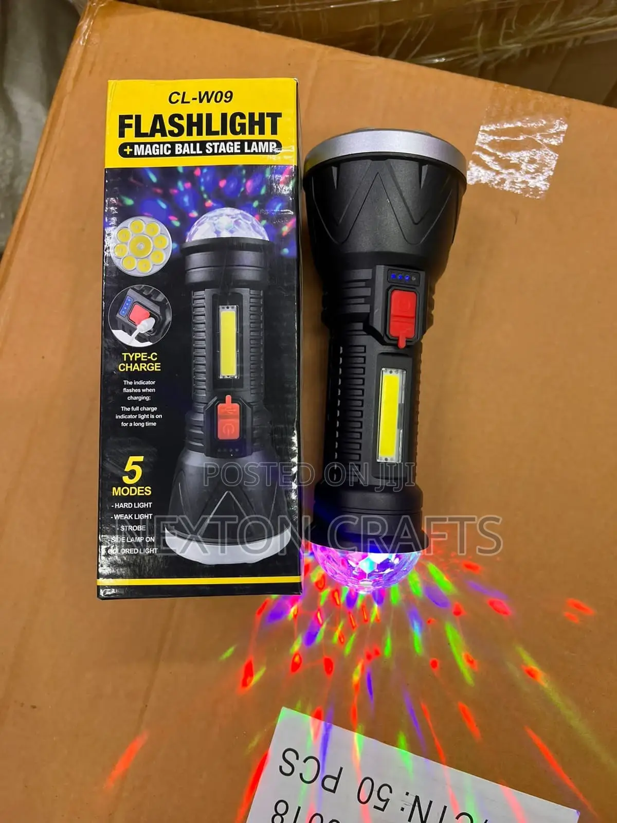 Magic Ball Stage Lamp Flashlight