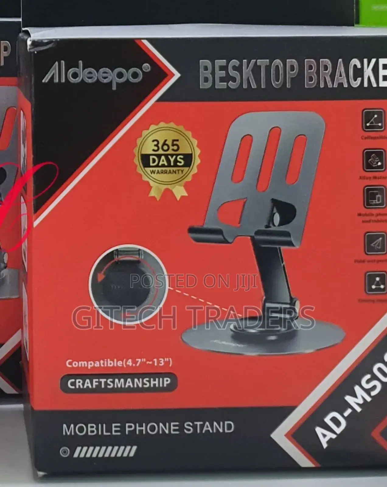 Aldeepo Ad-Ms03 Alloy Mobile Phone Stand