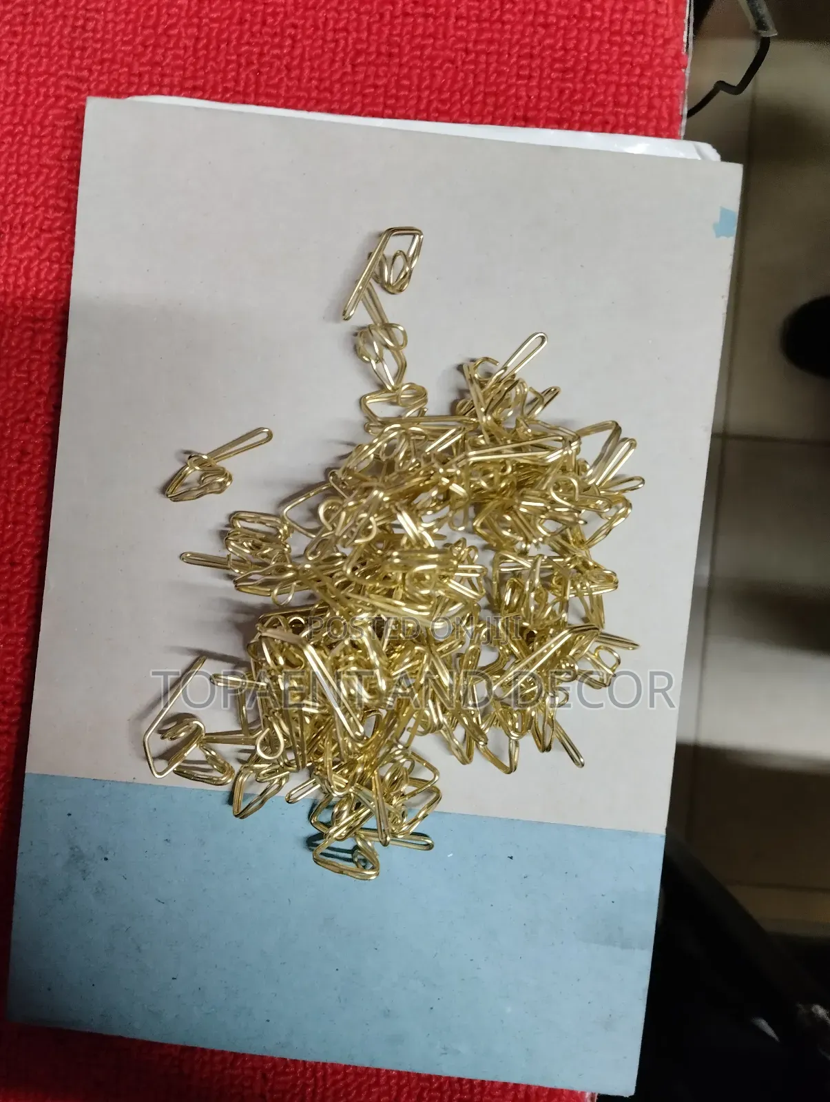 Gold Metallic Curtain Hooks