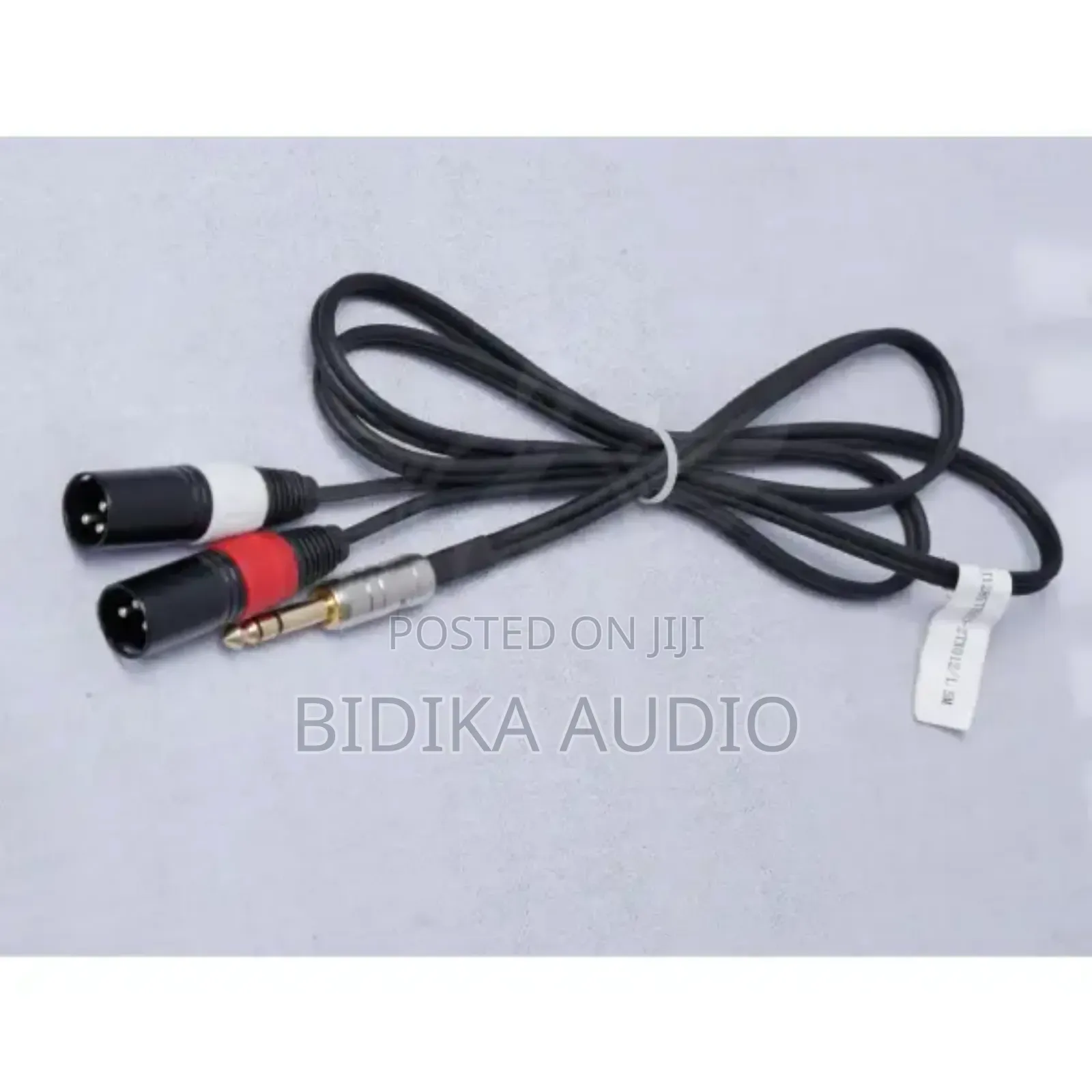 Y-Cable 2 Male XLR to Stereo Jack/1.5m