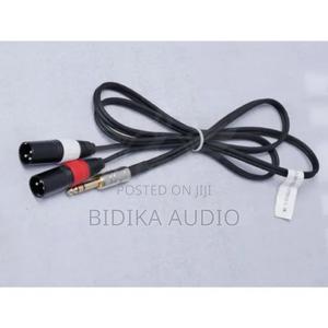 Y-Cable 2 Male XLR to Stereo Jack/1.5m
