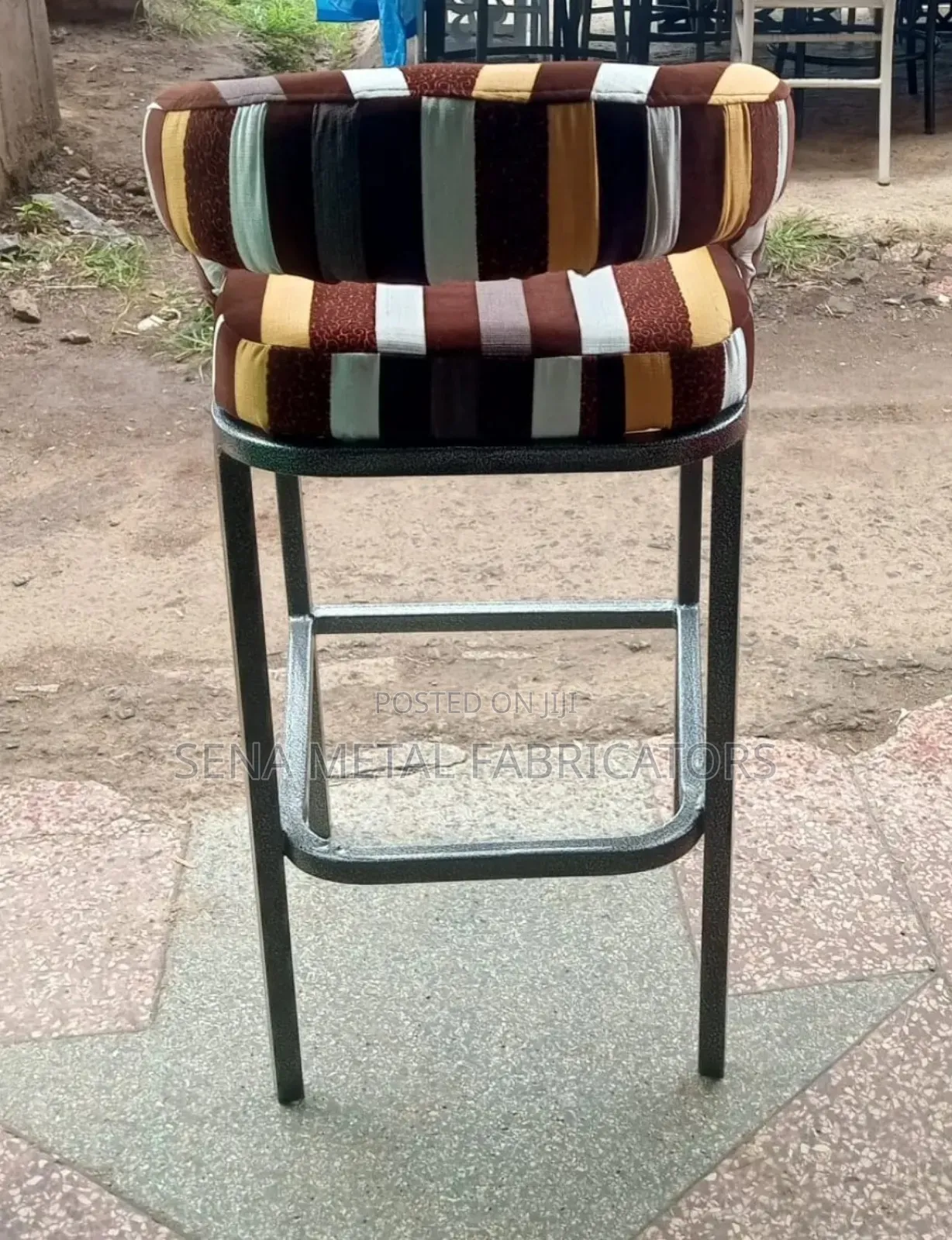 Fresh Design Counter/High Stools With Fabric Finishing.