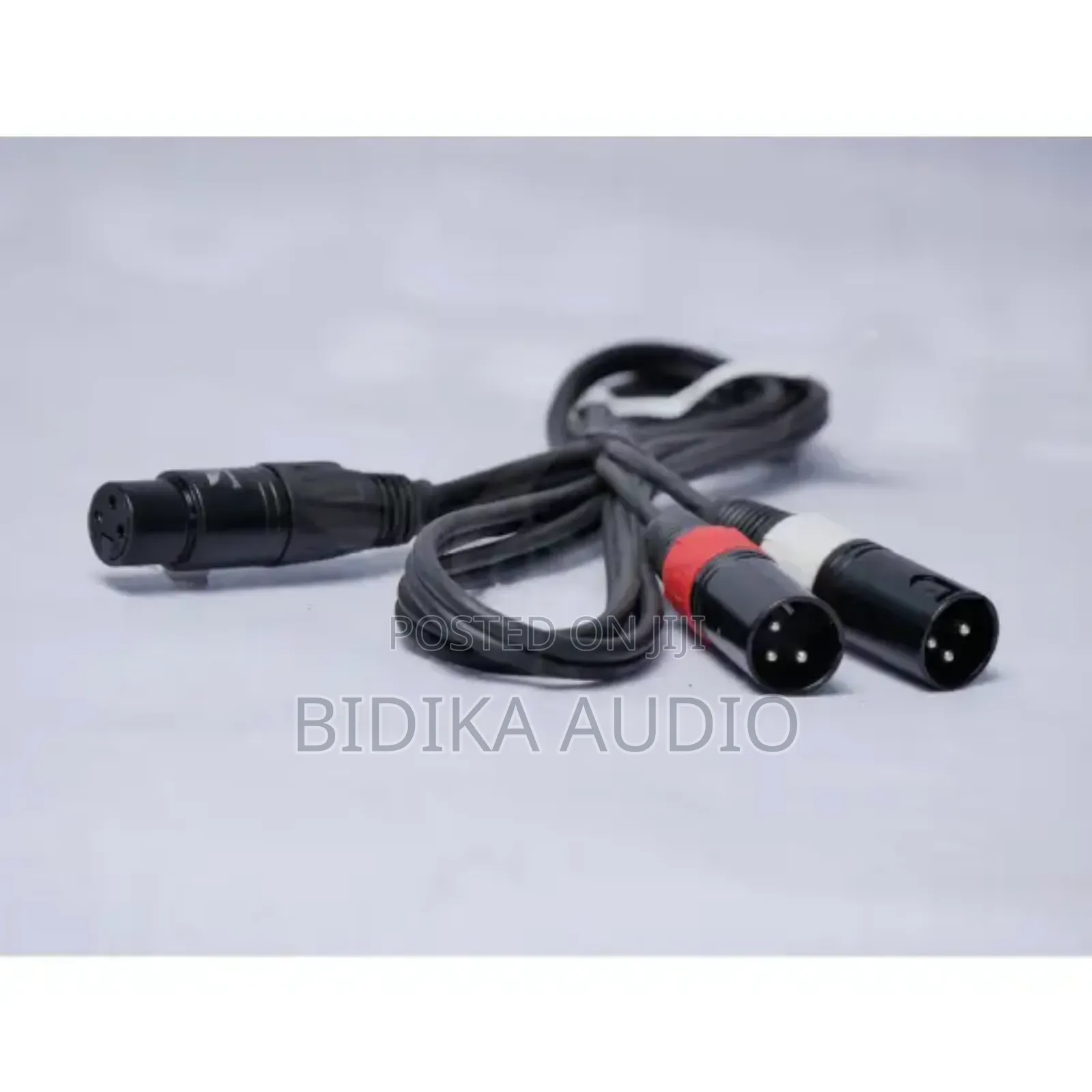 Y Cable 2 Male XLR to 1 Female XLR 1.5m