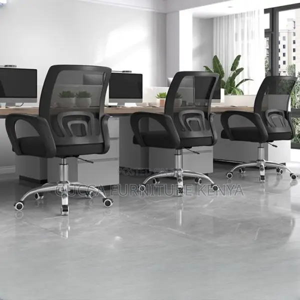 Office Chairs: Clerical Mid Office Chairs With Cushion