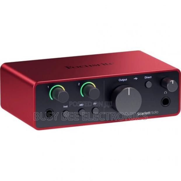 Focusrite Scarlett Solo Usb Audio Interface (4th Generation)