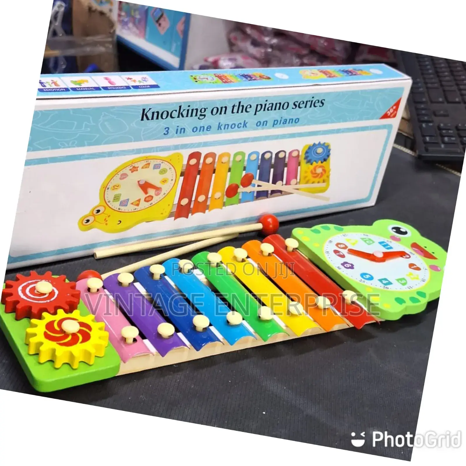 Wooden Xylophone 8 Tone Music Enlightenment
