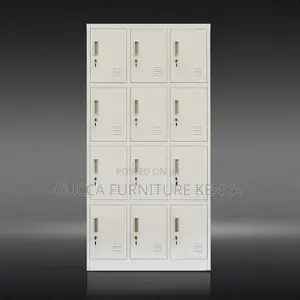 Cabinets:12 Compartment Steel Locker Secure Office Cabinet