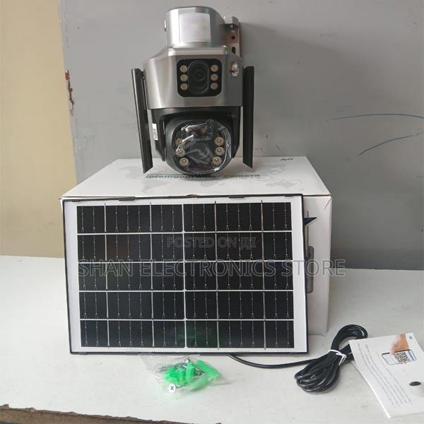 V380 4g Simcard Dual Lens Quality Solar Camera Outdoor.>
