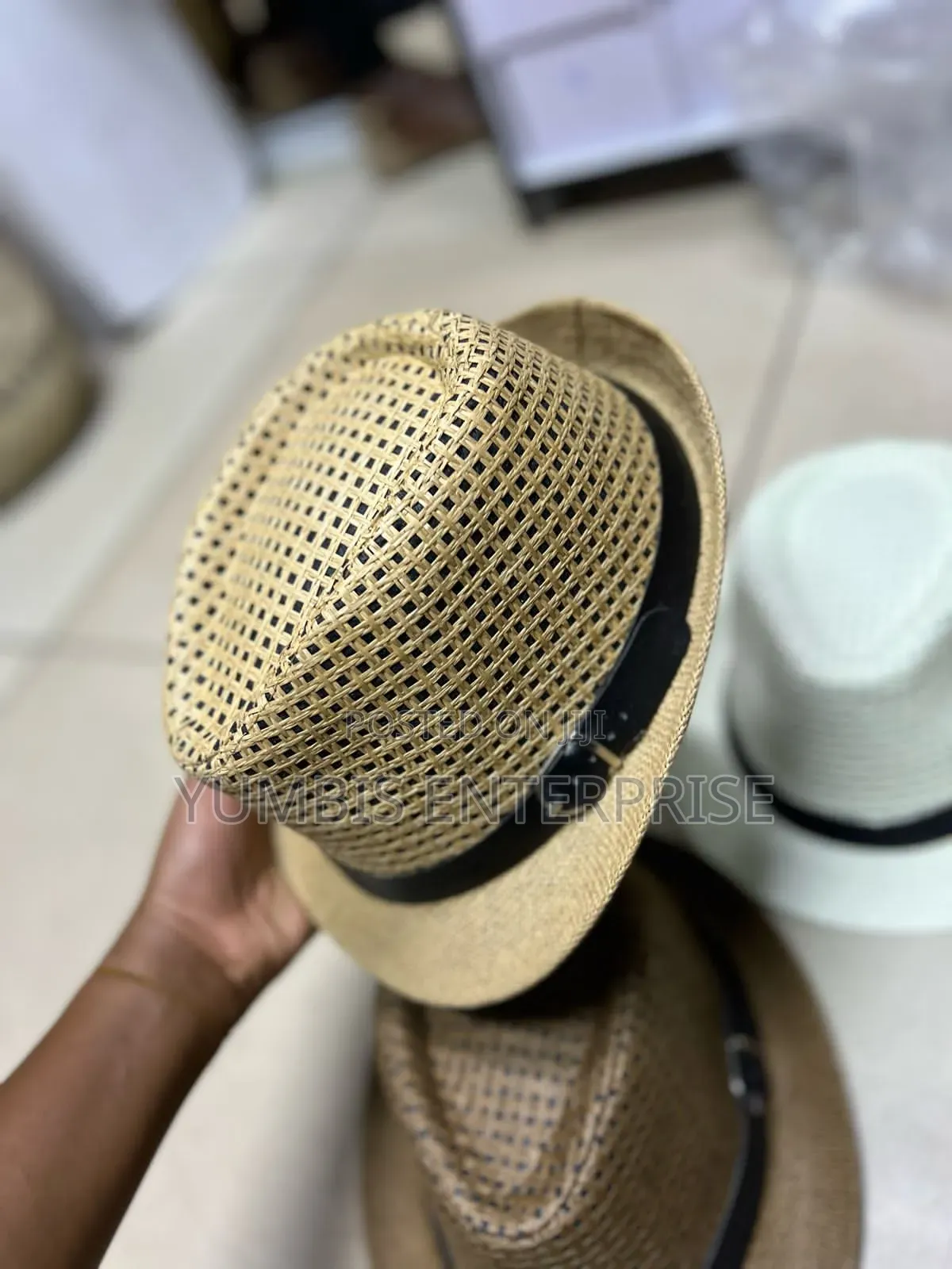Mens Small Brim Panama Hats at 650