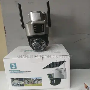 Solar Security Wireless Camera Dual Lens Ptz~4g Sim CCTV