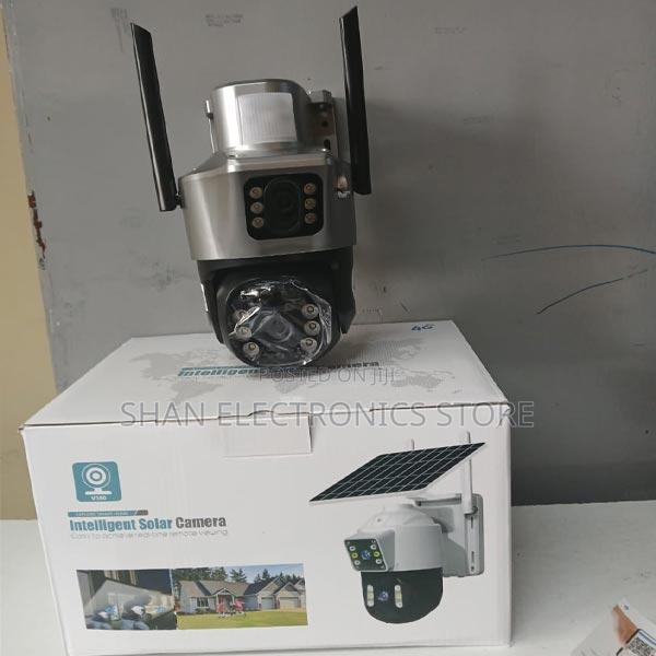 Solar Security Wireless Camera Dual Lens Ptz~4g Sim CCTV