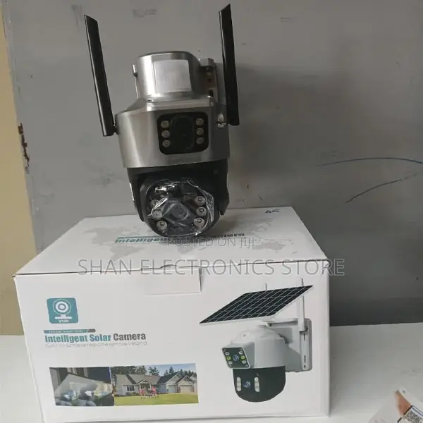 Solar Security Wireless Camera Dual Lens Ptz~4g Sim CCTV