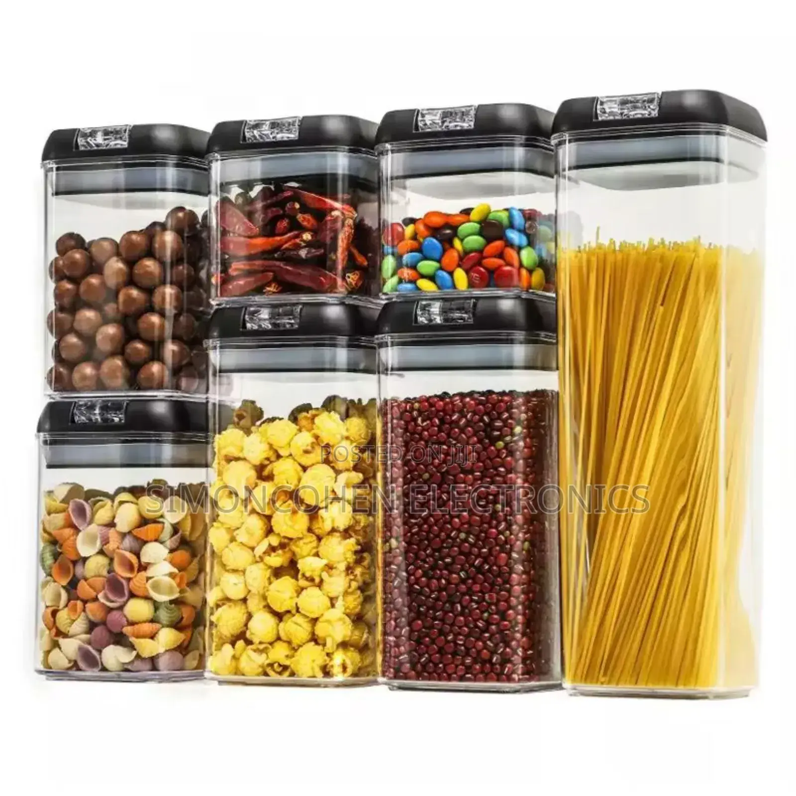 7pcs Acrylic Food/Pantry Storage Containers