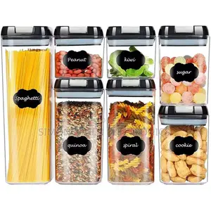 7pcs Acrylic Food/Pantry Storage Containers