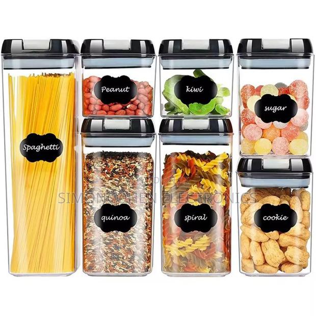 7pcs Acrylic Food/Pantry Storage Containers - thumbnail 2